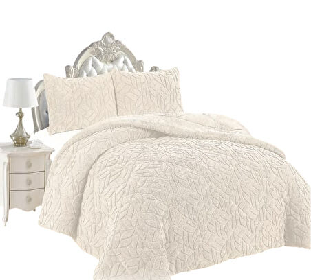 COMFORT YORGAN SETİ ÇİFT KİŞİLİK LISSOME KREM