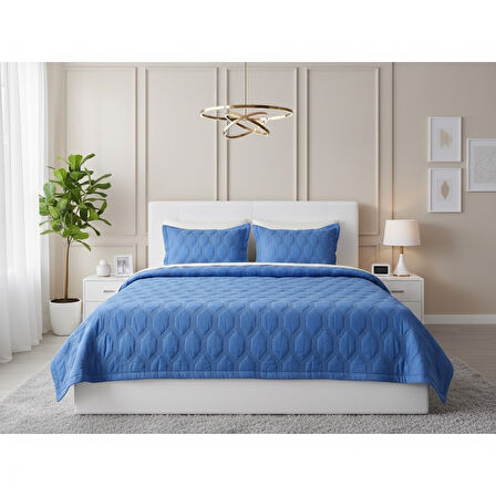 STAR TEK KİŞİLİK YATAK ÖRTÜSÜ MAVİ