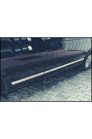 Vw T6 Transporter Uyumlu Krom Yan Kapı Çıtası 5 Parça 2015 Ve Üzeri Paslanmaz Çelik Kısa Şase