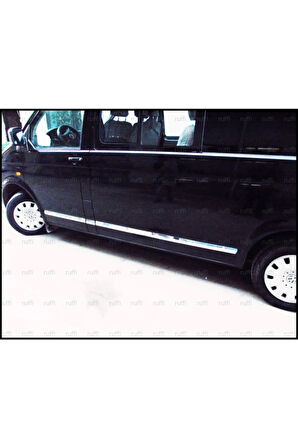 Vw T6 Transporter Uyumlu Krom Yan Kapı Çıtası 5 Parça 2015 Ve Üzeri Paslanmaz Çelik Kısa Şase