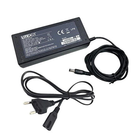 Liteon 12V 5A Plastik Kasa Adaptör (5.5x2.5) PE-1550-1SA1