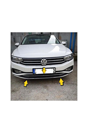 Vw Passat 3c B8,5 Krom Ön Tampon Alt Çıta 3 Prç. 2019 > P.çelik