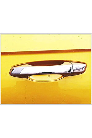 Vw T-roc 2017> Krom Kapı Kolu 4 Kapı Paslanmaz Çelik