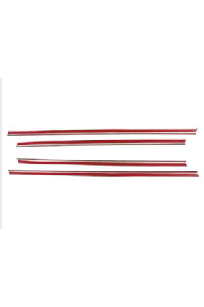 Vw T-roc Paslanmaz Krom Cam Çıtası 4 Parça 2017 Ve Üzeri Uyumlu  Paslanmaz Çelik