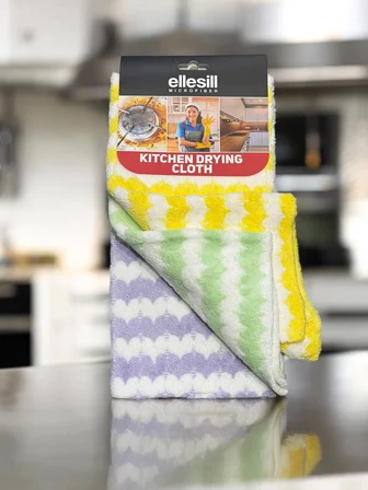 Ellesill Mutfak Bezi Kurulama Bezi ve Tezgah Bezi 3'lü 32x32 - Fast Drying