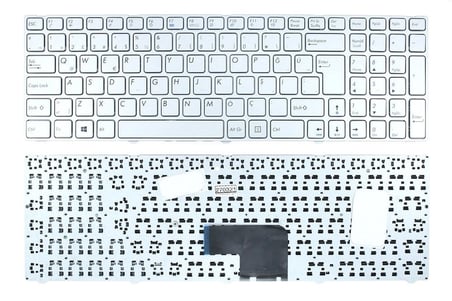 Casper Nirvana CSY, C15B, C15M Notebook Klavye, Silver Gri - TR / KL0867S