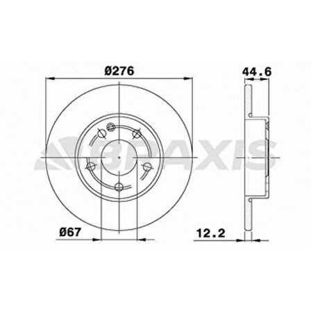 Mercedes Fren Diski On A-Class W169 04>12 - Braxıs Ae0171