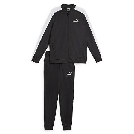 Puma Baseball Tricot Suit Erkek Siyah Günlük Stil Eşofman Takımı 67742801