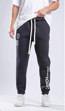 Chatca Erkek 3 İplik Şardonlu Antrasit Sweatpant K-576