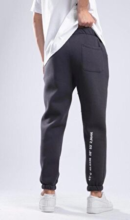 Chatca Erkek 3 İplik Şardonlu Antrasit Sweatpant K-576