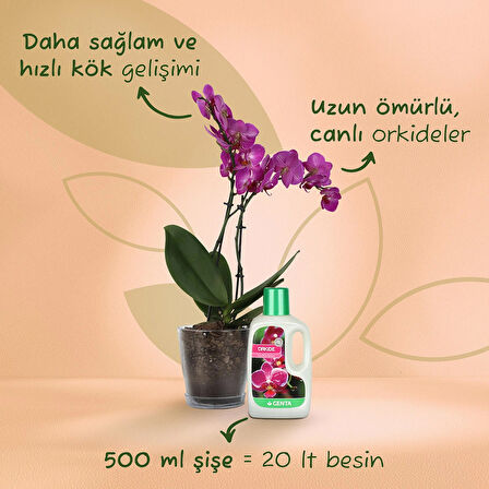 Genta Orkideler İçin Sıvı Bitki Besini 500 ml