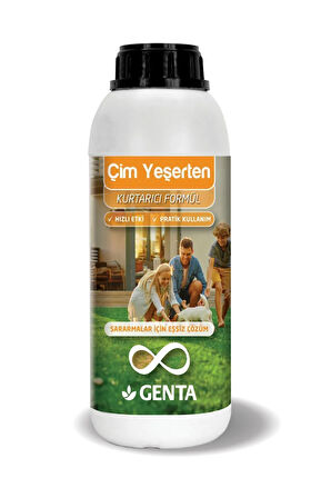 Çim Yeşerten Sıvı Çim Besini 1 Lt - Sararan Çimler İçin Kurtarıcı Formül