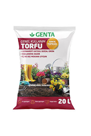 Genel Kullanım Torfu Tüm Bitkiler İçin Saksı Toprağı 20 Lt
