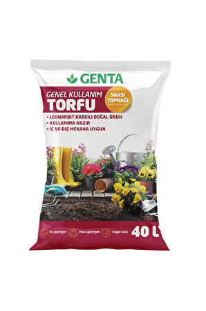 Genel Kullanım Torfu Tüm Bitkiler İçin Saksı Toprağı 40 Lt