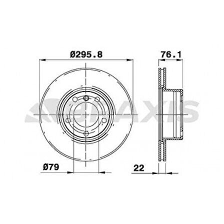 Bmw Fren Diski On Bmw E39 96>03 - Braxıs Ad0184