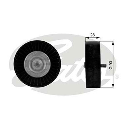 Mercedes Kayıs Gergi Rulmanı W203 02>07 Cl203 02>08 W204 07>14 C209 02>09 W211 02>08 R171 04>11 - Gates T36123