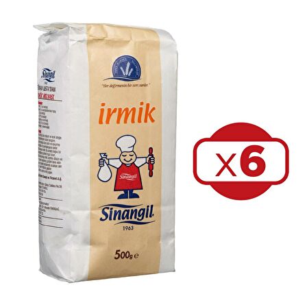 Sinangil İrmik 500 gr x 6 Adet 