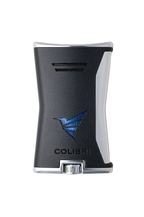 Colibri Tek Torch Pürmüz Siyah-Gümüş Slim Puro Çakmağı TR8756