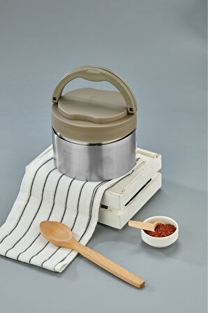 1.1 Litre Lüx Yemek Taşıma Kabı Paslanmaz Çelik Sefer Tası