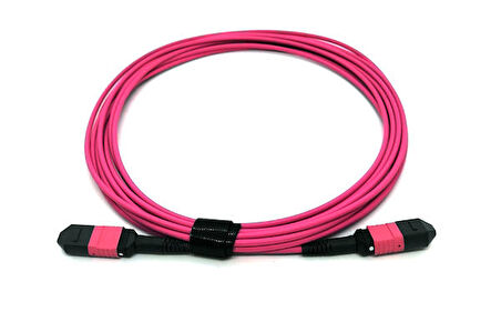 Beek BC-FO-5MPMPB-10/4-FF 10 Mt MPO to MPO Dişi-Dişi B Croos 12 core OM4 Fiber Patch Cord Kablo
