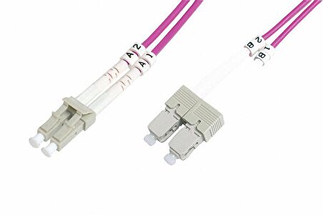 Beek BC-FO-5LCSC-20/4 20 Mt LC-SC 50/125 OM4 Multimode Duplex Patch Cord Kablo