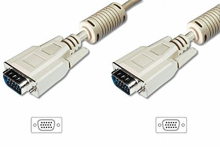 Beek BC-DSP-VG-MM-15 15 Mt VGA to VGA 15Pin  Erkek-Erkek 3Coax AWG28 Ferrıte VGA Kablo