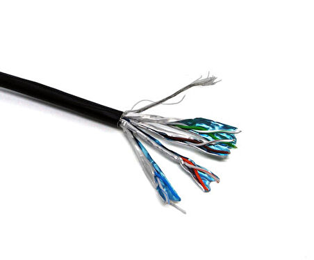 Beek BC-500-SF7-OD 500 Mt CAT7 F-FTP AWG23 Saf Bakır Dış Mekan Network Kablosu
