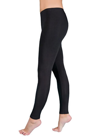 Kadın Siyah Termal Şardonlu Tayt ELF568BER2322