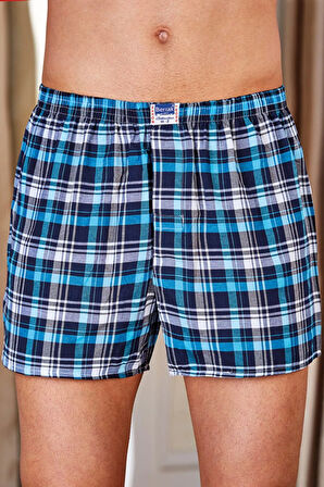 Erkek Karışık Desen Poplin Boxer ELF568BER1052