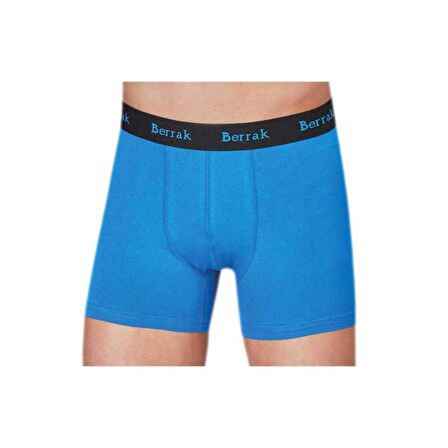 Berrak Premium Likralı Modal Penye Erkek Boxer - 4476-Mavi