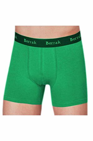 Berrak Premium Likralı Modal Penye Erkek Boxer - 4476-Yeşil