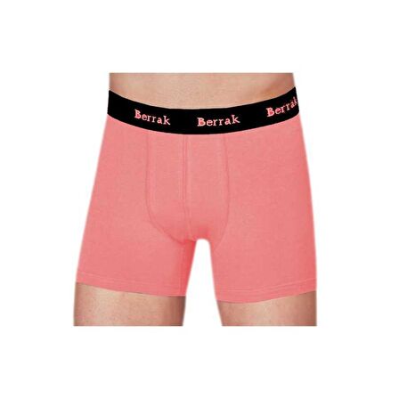 Berrak Premium Likralı Modal Penye Erkek Boxer - 4476-Nar