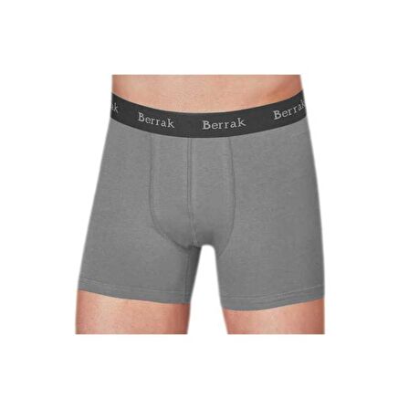 Berrak Premium Likralı Modal Penye Erkek Boxer - 4476-Gri