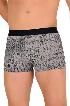 Berrak 4480 (Battal) Likralı Desenli Erkek Boxer