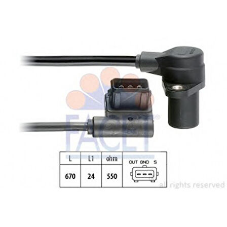 Bmw Krank Sensoru Bmw E28 E30 E34 M20 - Facet 9.0485