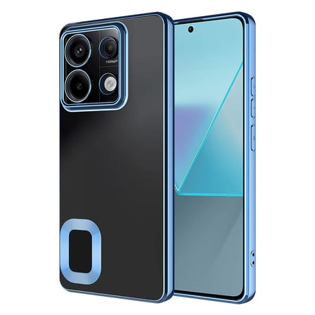 Redmi Note 13 4G  Kılıf Köşeleri Renkli Şeffaf Kamera Korumalı Silikon Luxury Kapak