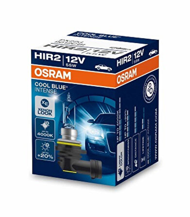 Unı Ampül - Hir2 12v 55w Px22d Cool Blue® İntense Beyaz İsik - Osr 9012cbi