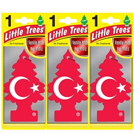 Little Trees Oto Kokusu 3'lü Ay-Yıldız