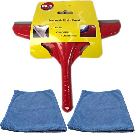 Gojo Cam Çekçek Küçük Boy +2 Adet Mikrofiber Bez