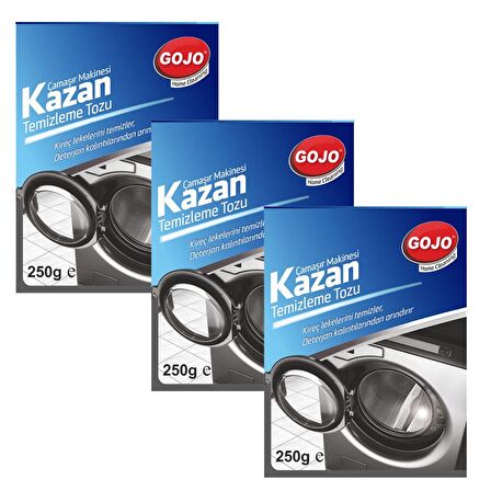 Gojo 3x250 gr Toz Çamaşır Makinesi Temizleyici