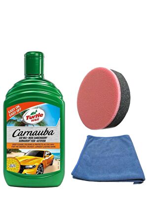 Turtle Wax Boya Koruma Carnauba Cila + Uygulama Bezi & Sünger