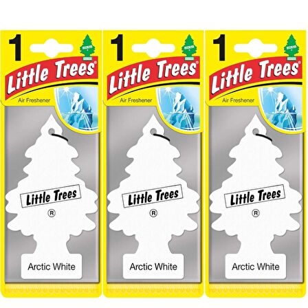 Little Trees Oto Kokusu 3'lü Buz Beyazı