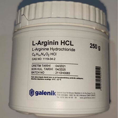 Galenik L-Arginine Hidriklorur 250 gr 8693705252212