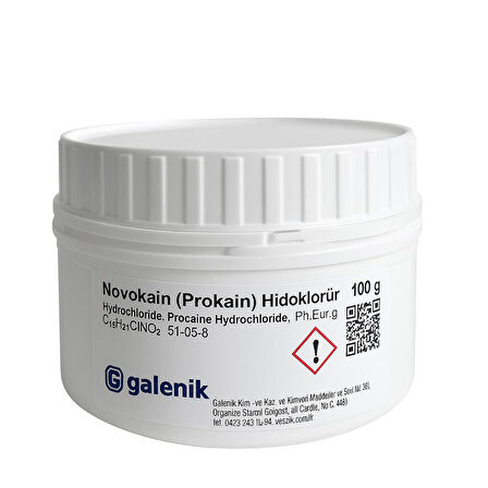 Galenik Novokain ( Prokain ) Hidroklorür 100 Gr