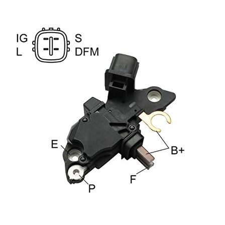 Toyota Konjektor 12v Bosch Tip Toyota Corolla 1,4 1,6 (99-01) Toyota Avensis 1,6i 18i (02-03) - Yunyı 04-071
