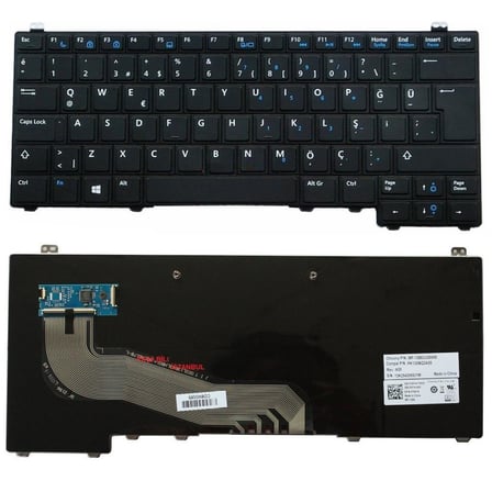 Dell Latitude E5440, E5450 PK130WQ4A28, SN7223 Notebook Klavyesi TR 0M7MRY, PK130WQ4A19