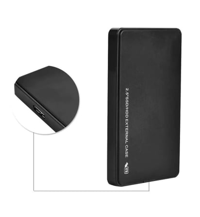 Afila 2.5" USB 3.0 Harici Harddisk HDD Kutusu Sata Disk Siyah (Plastik)