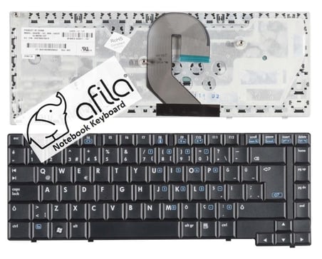 Hp Compaq 6710B, 6710s, 6715b, 6715s Notebook Klavyesi Siyah TR V070526BK1,  444811-141, 444635-141