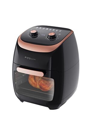 King KYF29 8.5 lt Yağsız Airfryer Siyah