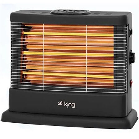 King Prago KI6274  3 Flamentli 2100 W Quartz - Isıtıcı  Elektrikli Soba